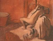 Edgar Degas After the Bath oil on canvas